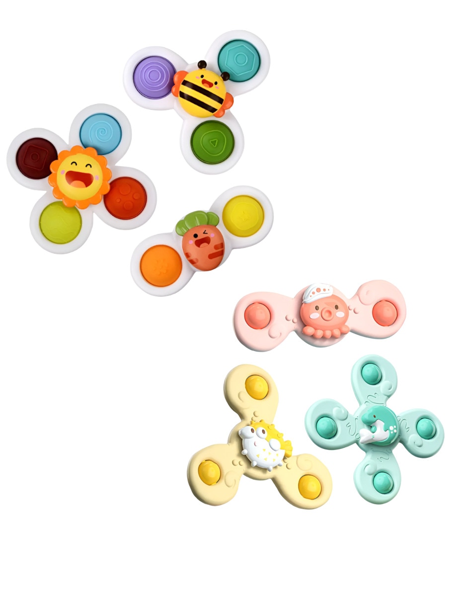 Juguetes sensoriales con ventosa giratoria juego didáctico unisex