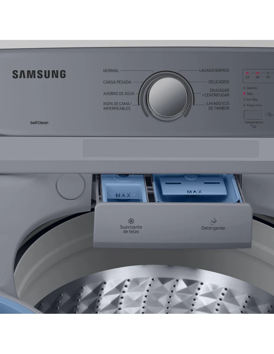 Lavadora 20 kg Samsung automática carga superior WA20A3351GY