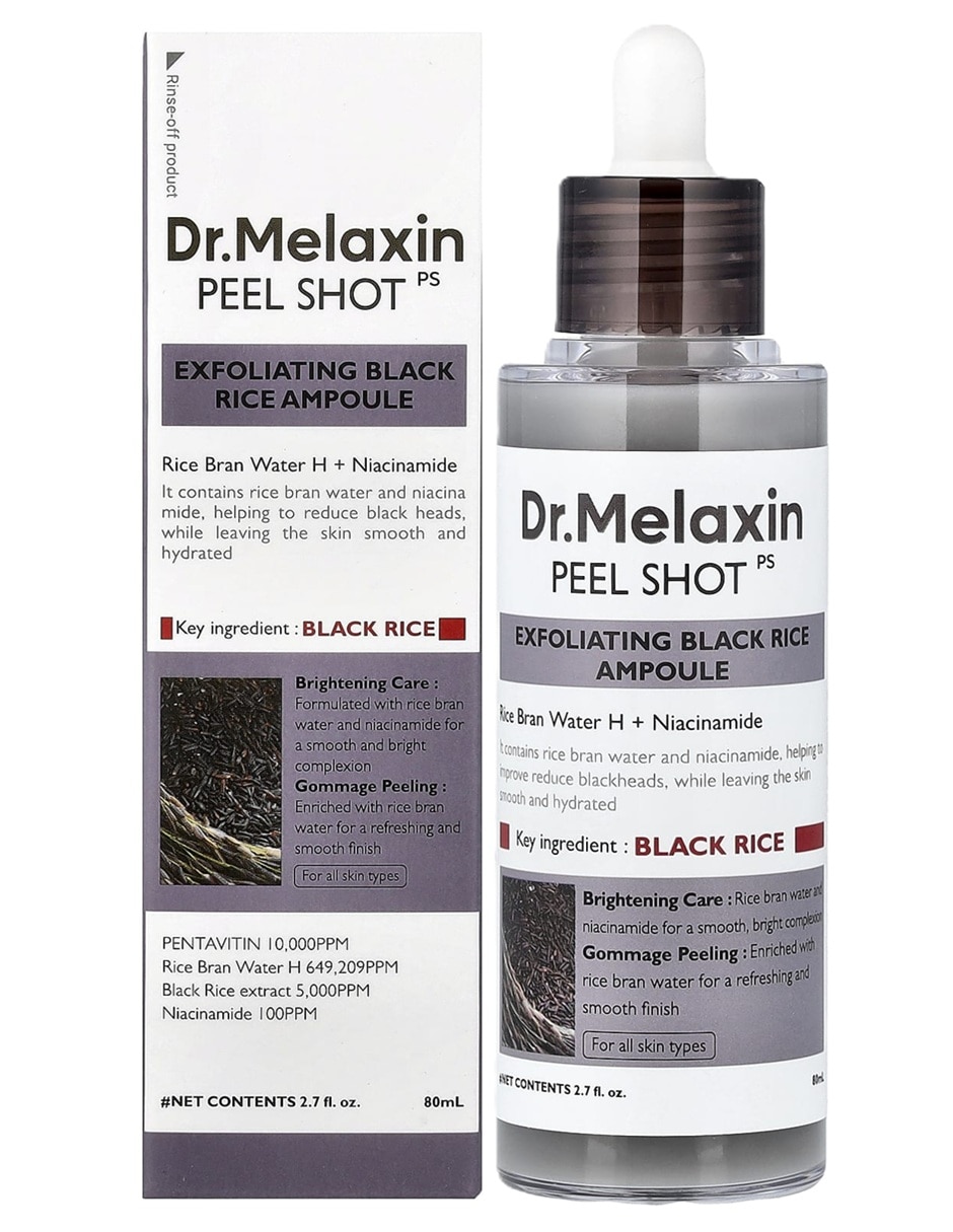 Exfoliante facial de arroz negro Dr.melaxin Peel Shot todo tipo de piel