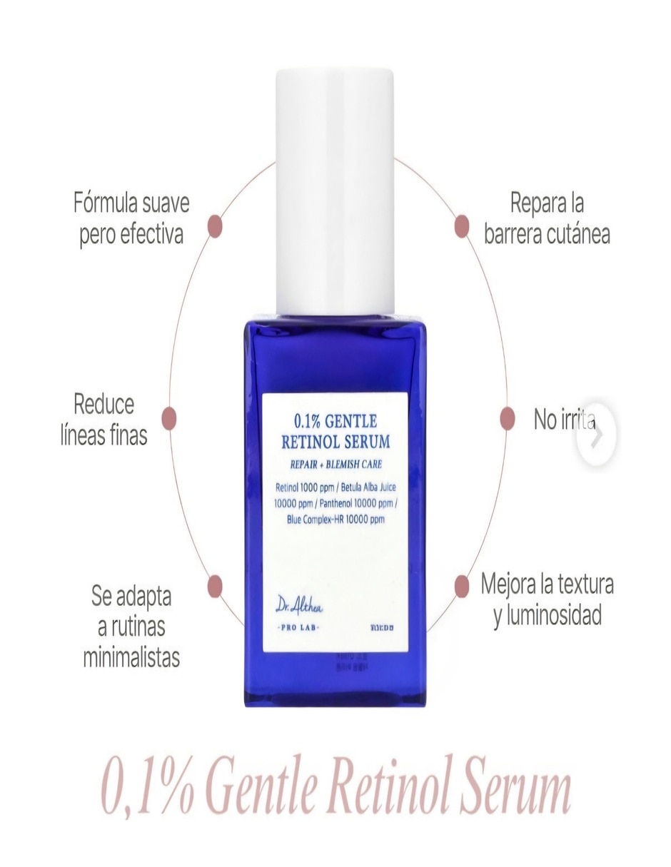 Tratamiento facial Gentle Retinol dermatológico Dr. Althea
