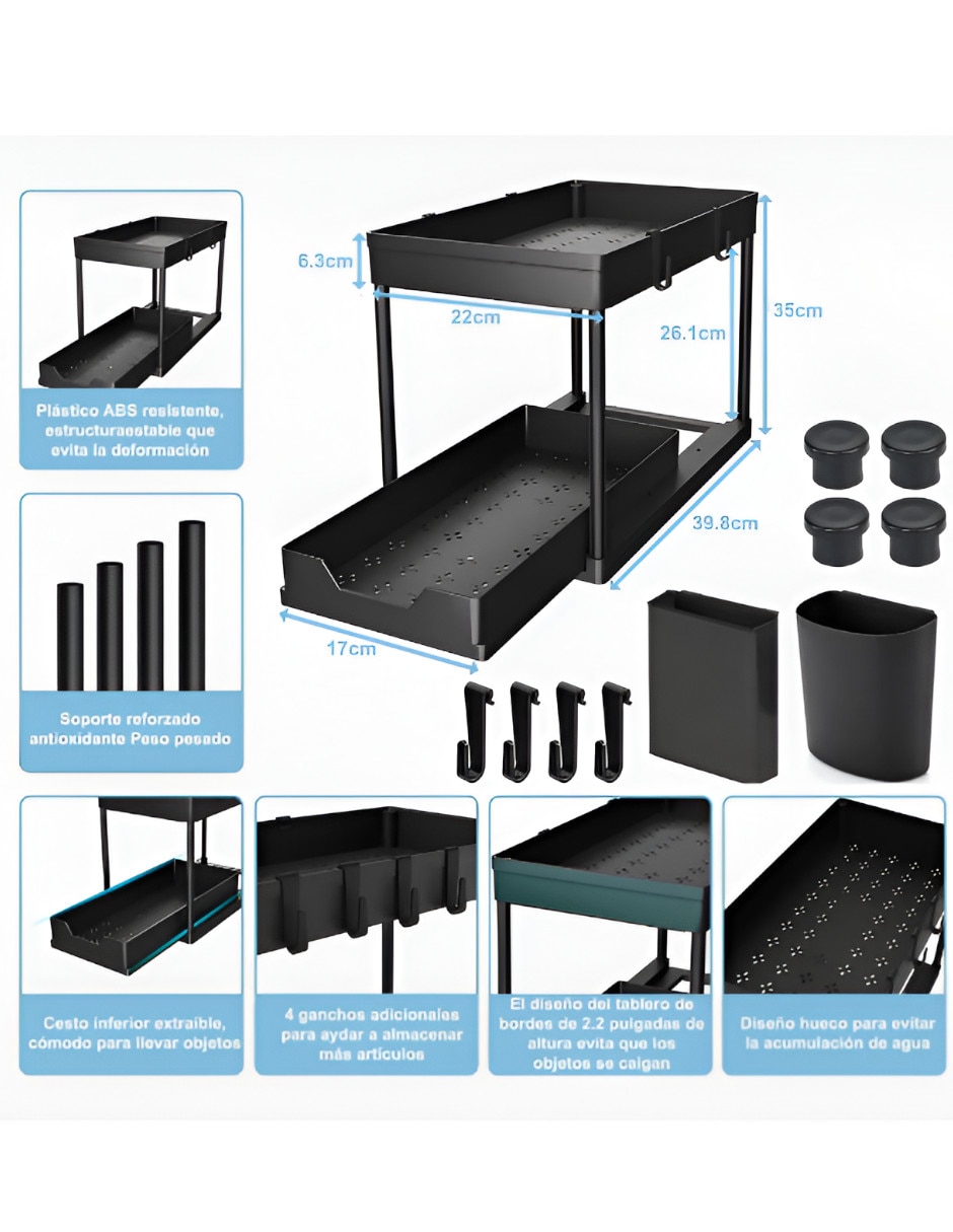 Organizador de utensilios cocina armable Xtellar