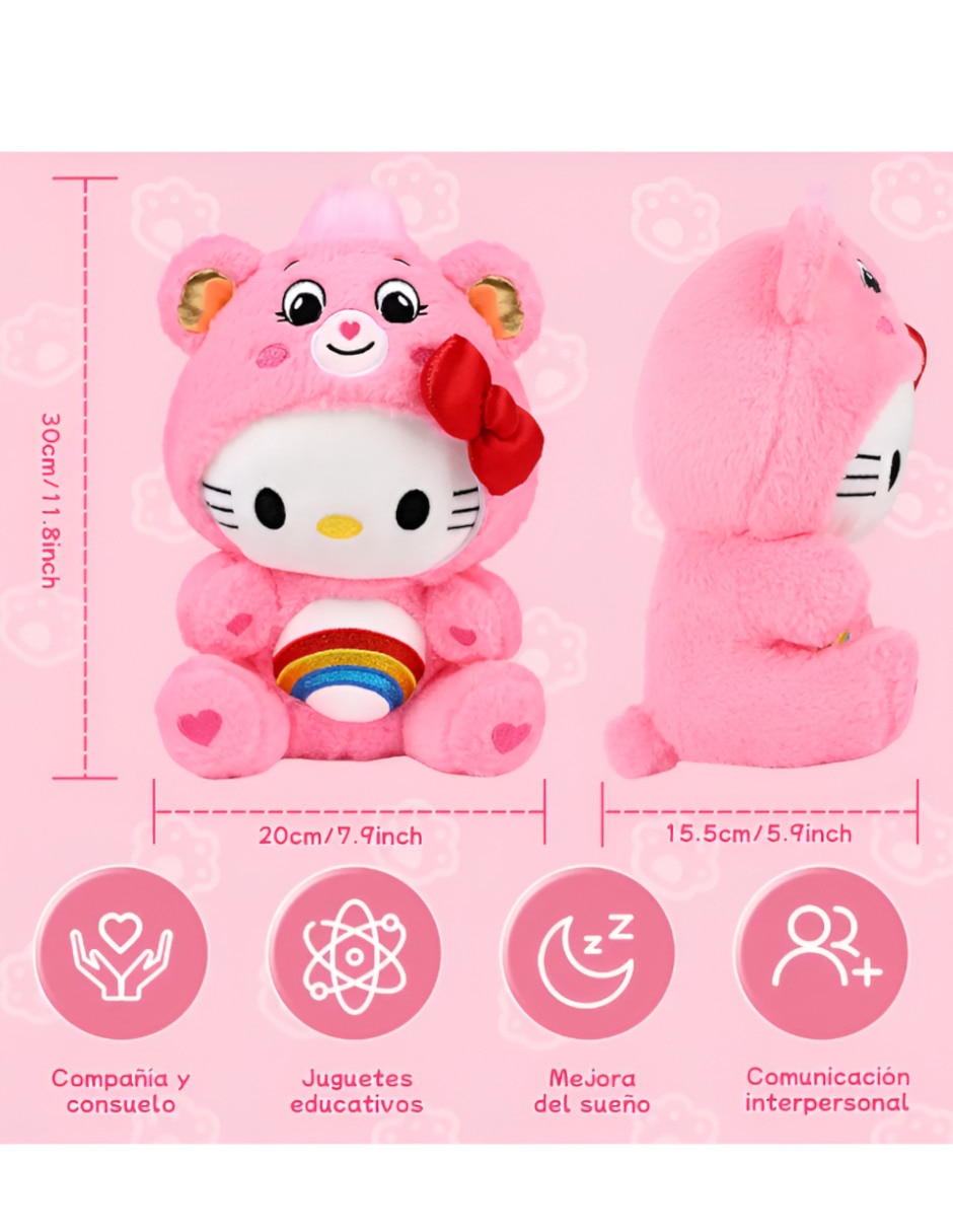 Peluche de Hello Kitty y Osito Cariñosito Xtellar