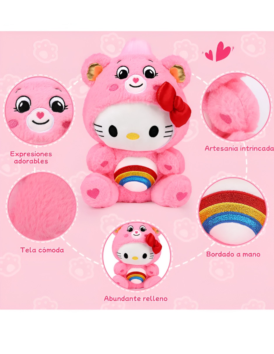 Peluche de Hello Kitty y Osito Cariñosito Xtellar