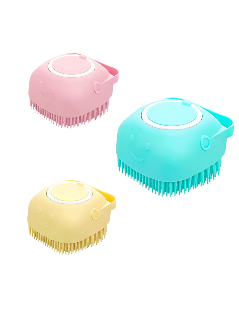 Set cepillo de silicón para mascota Set cepillo de silicón para mascota