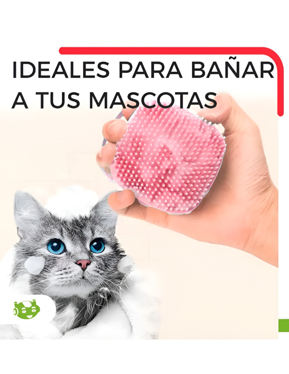 Set cepillo de silicón para mascota 2