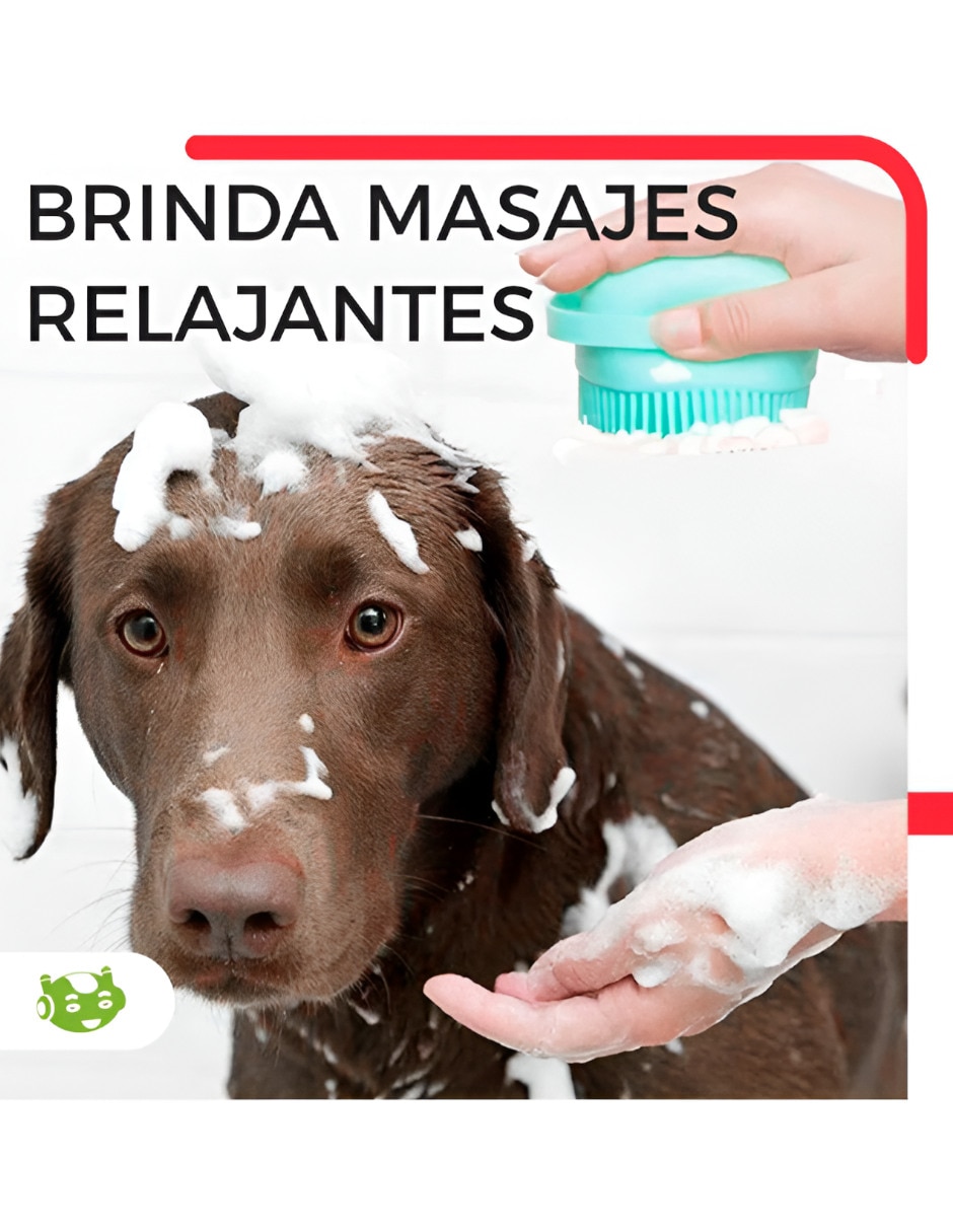 Set cepillo de silicón para mascota 3