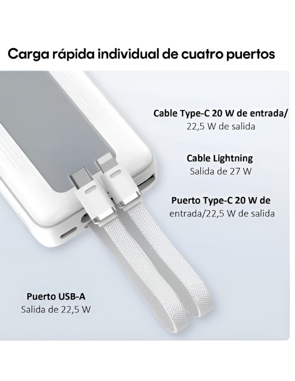 Batería portátil Xtellar 30000 mAh