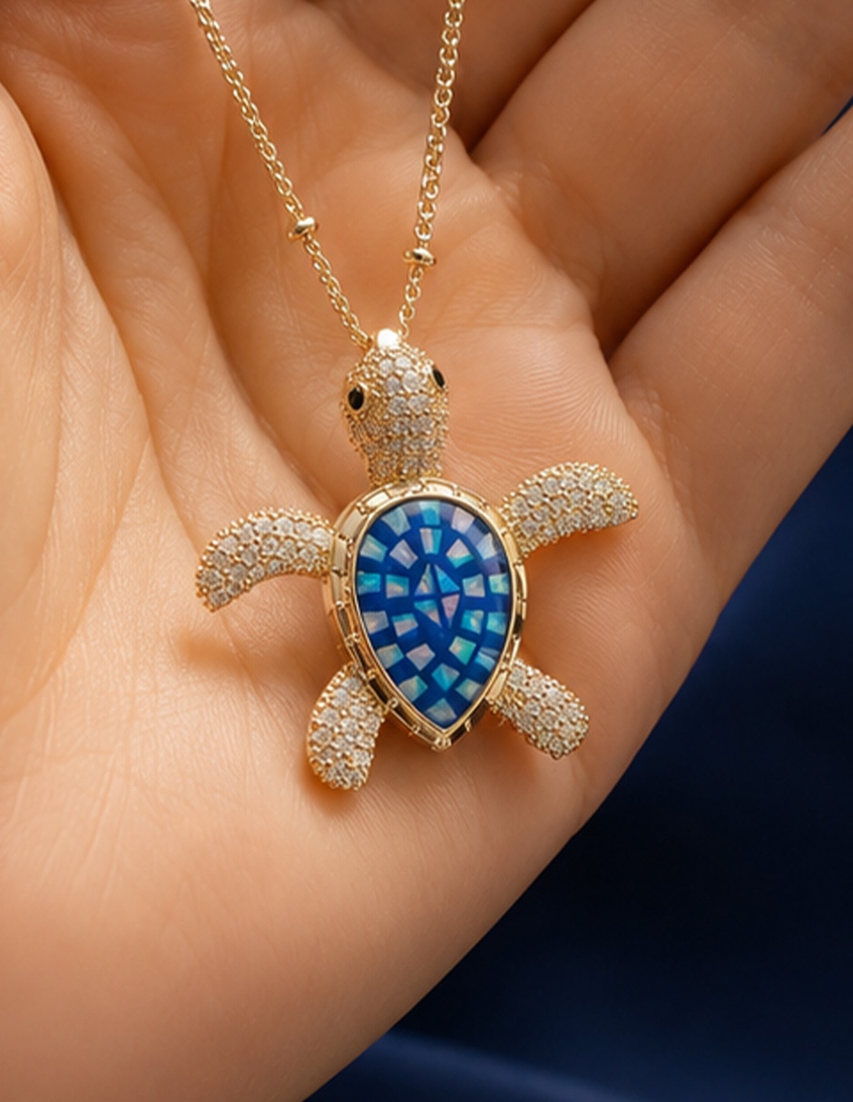 Collar con dije de tortuga Yoiko