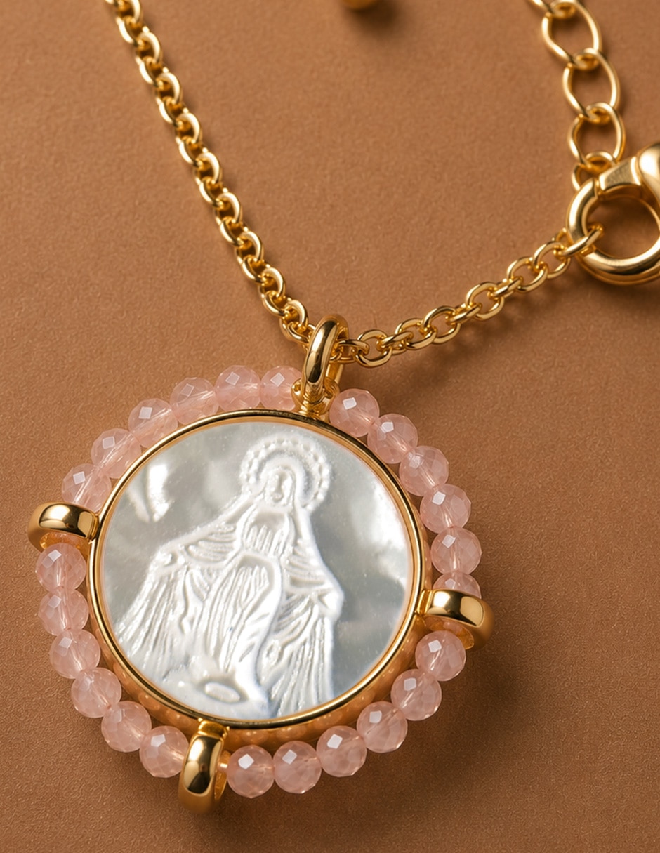 Collar con dije de virgen Yoiko Milagrosa