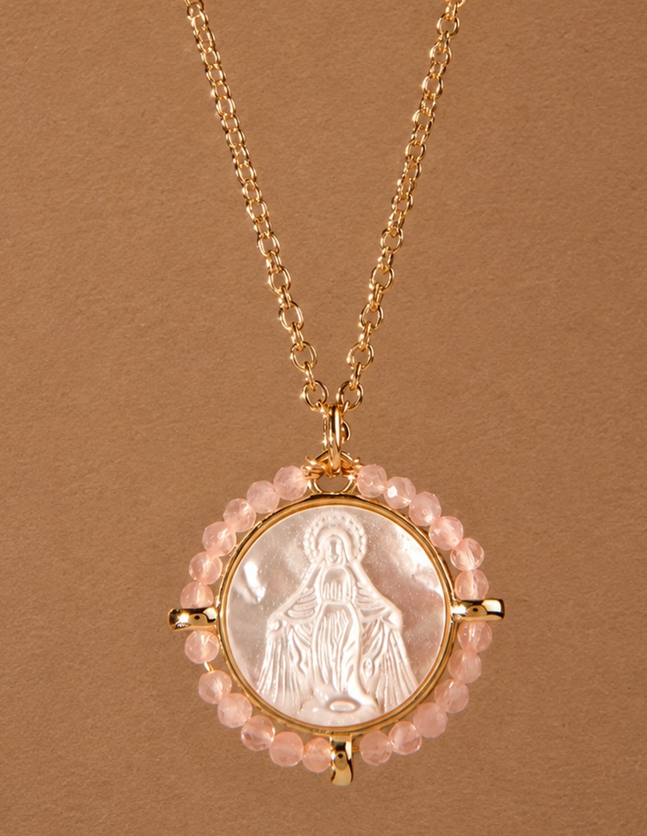 Collar con dije de virgen Yoiko Milagrosa