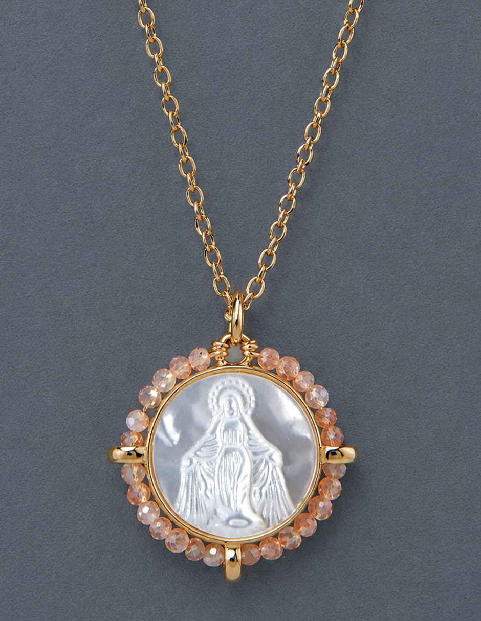 Collar con dije de virgen Milagrosa 5