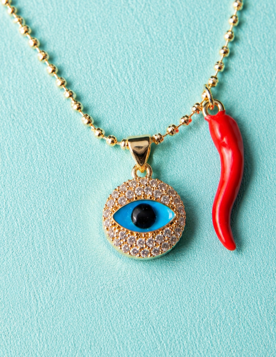 Collar con dije de ojo Yoiko Aura