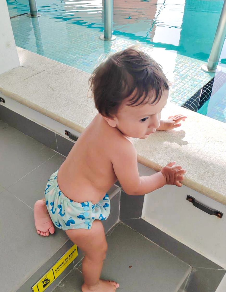 Pañal para natación etapa 2 unisex con 1 par 4
