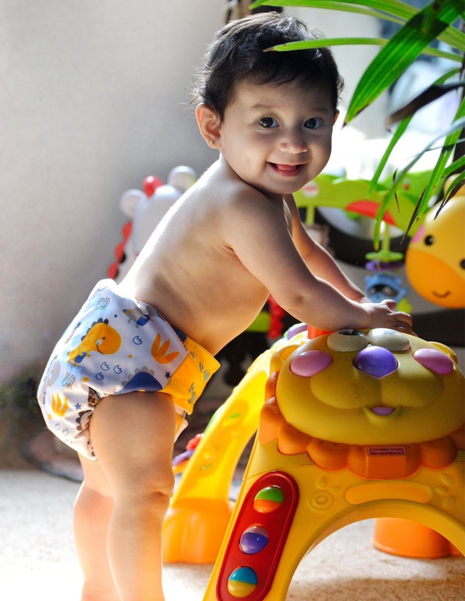 Set pañal ecológico de tela Babybamboo doble riel etapa 3 unisex con 5 piezas