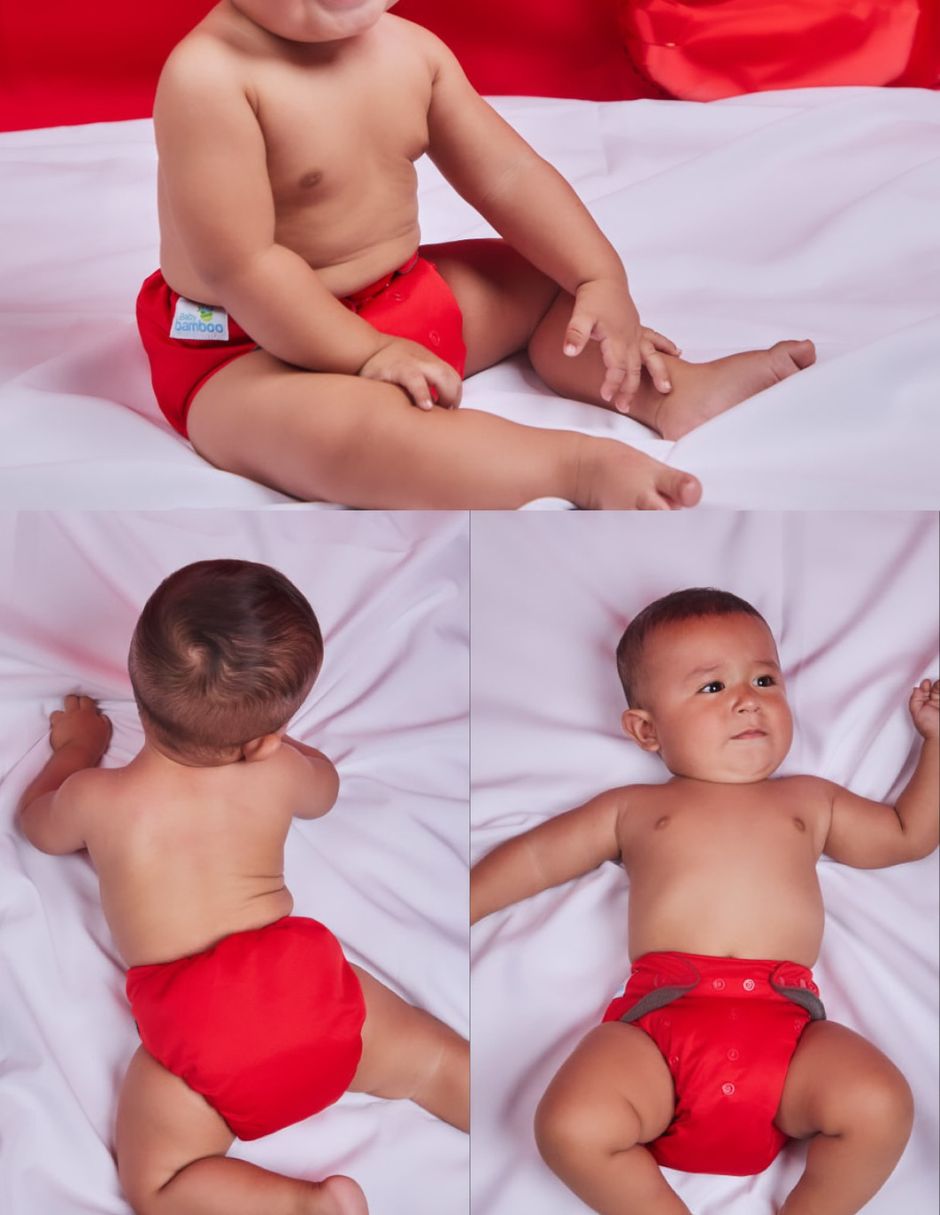 Pañal ecológico de tela Babybamboo etapa 3 unisex con 5 piezas