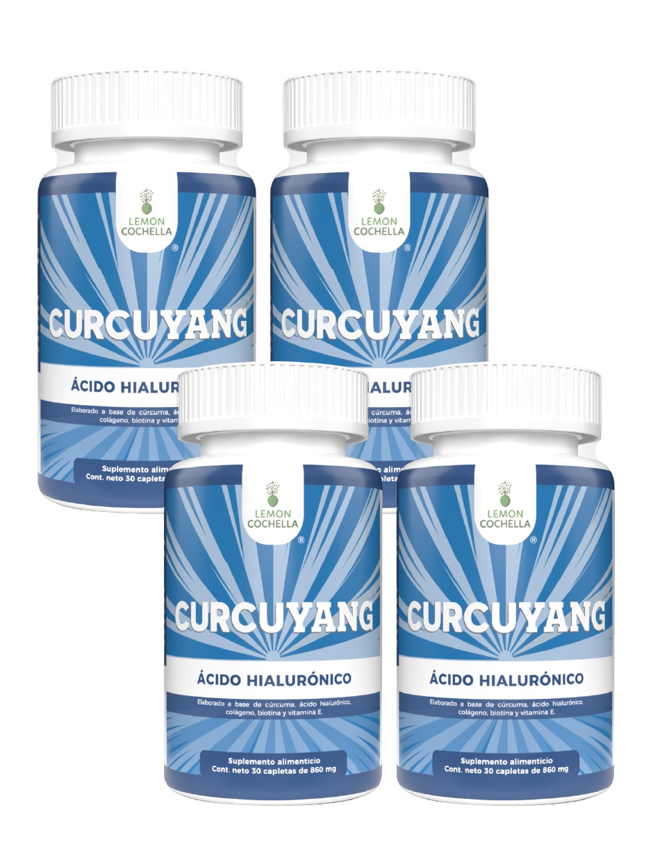 Curcuyang ácido hialurónico Lemon Cochella con turmeric cúrcuma ácido hialurónico colágeno hidrolizado biotina y vitamina E