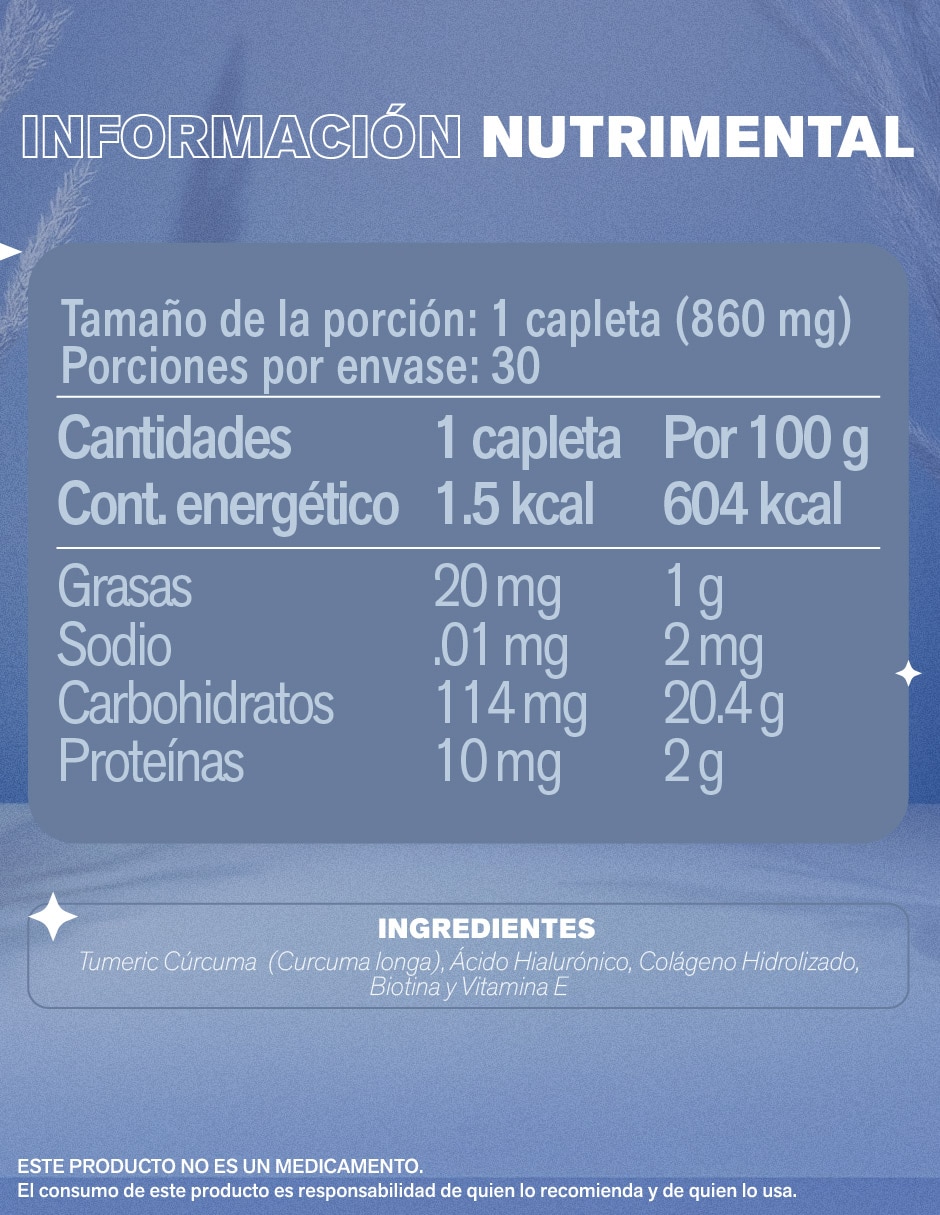 Curcuyang ácido hialurónico Lemon Cochella con turmeric cúrcuma ácido hialurónico colágeno hidrolizado biotina y vitamina E