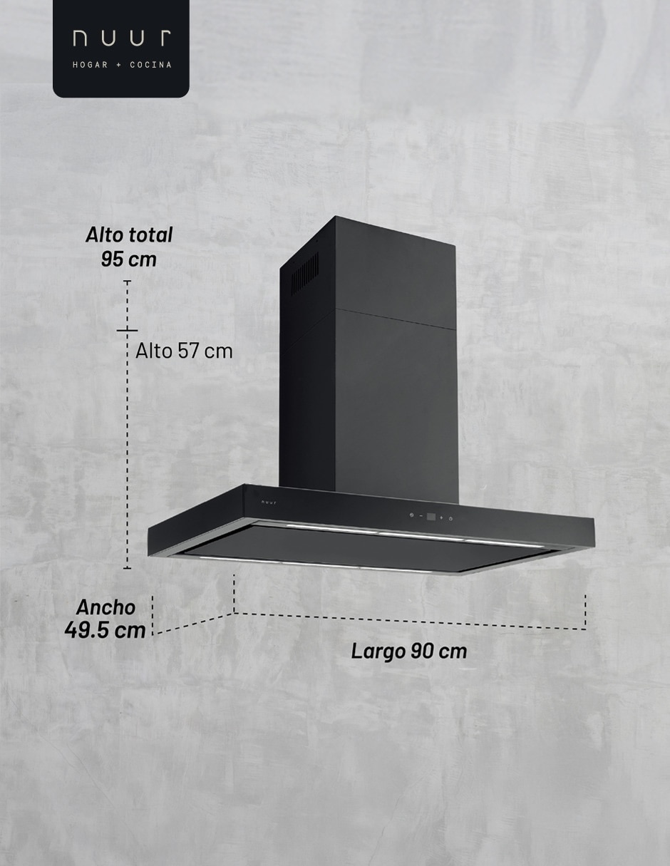 Campana de pared CAMEXPA90ADIN de vidrio 3