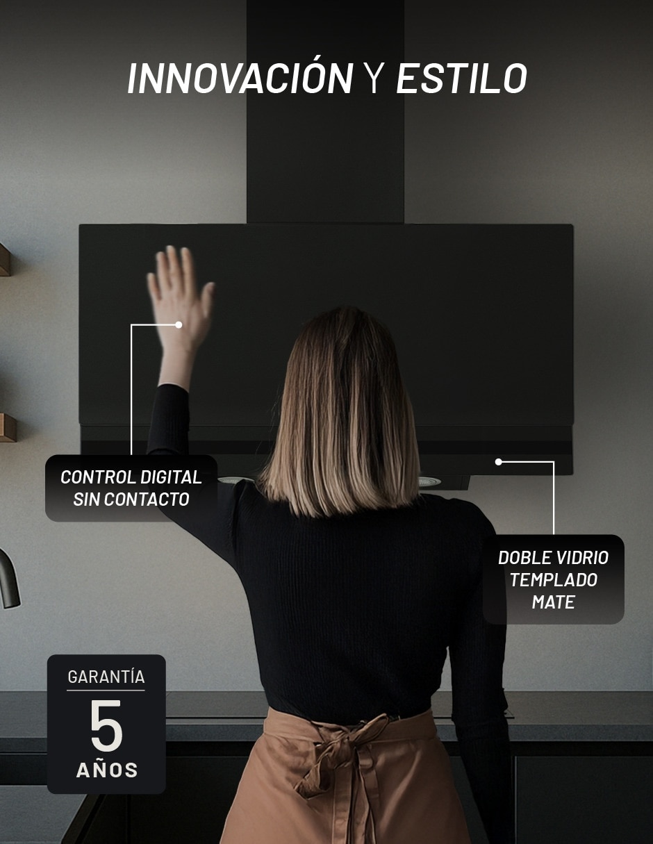 Campana de pared CAMEXPA90VTM de vidrio 2