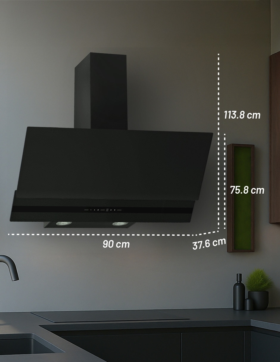 Campana de pared CAMEXPA90VTM de vidrio 3