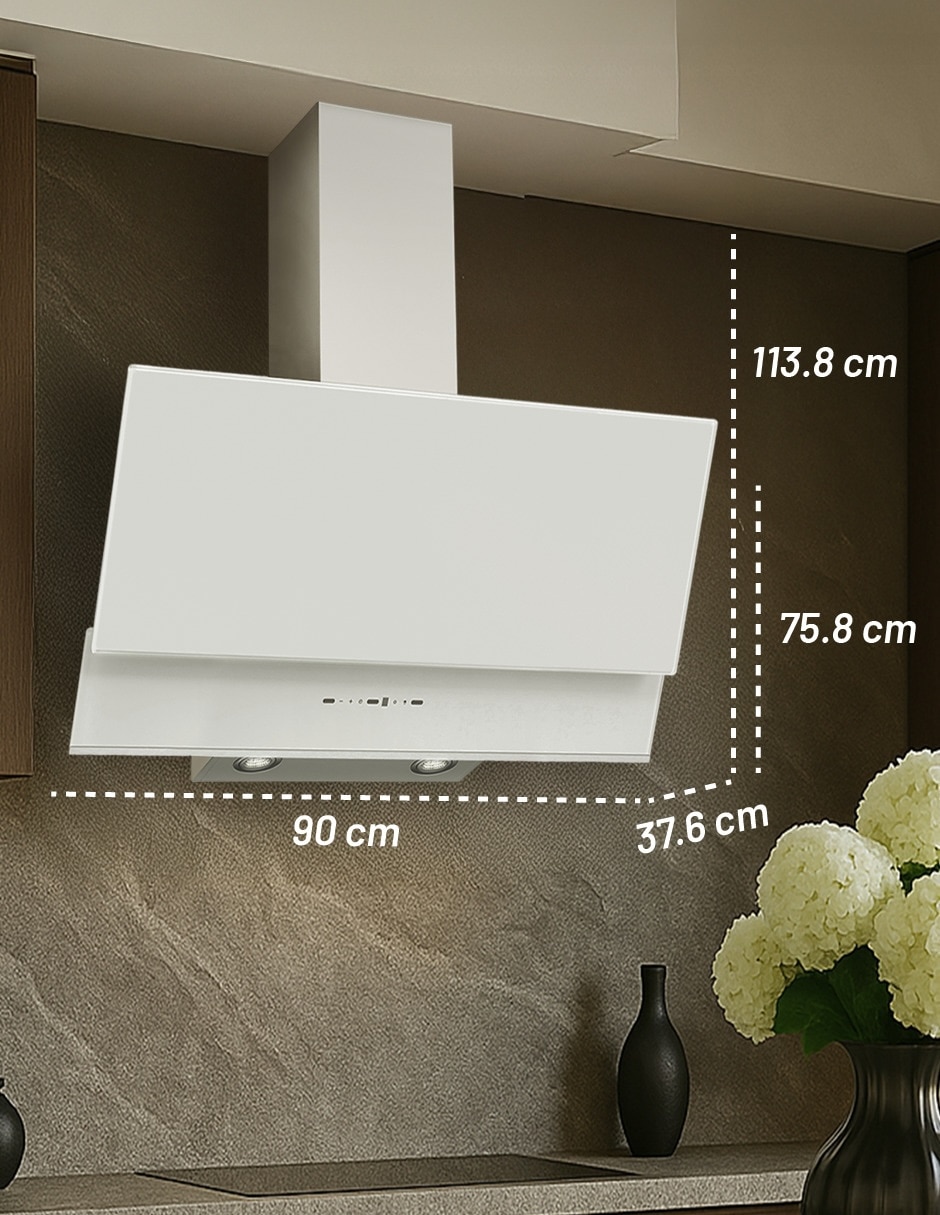 Campana de pared CAMEXPA90VTB de vidrio 3