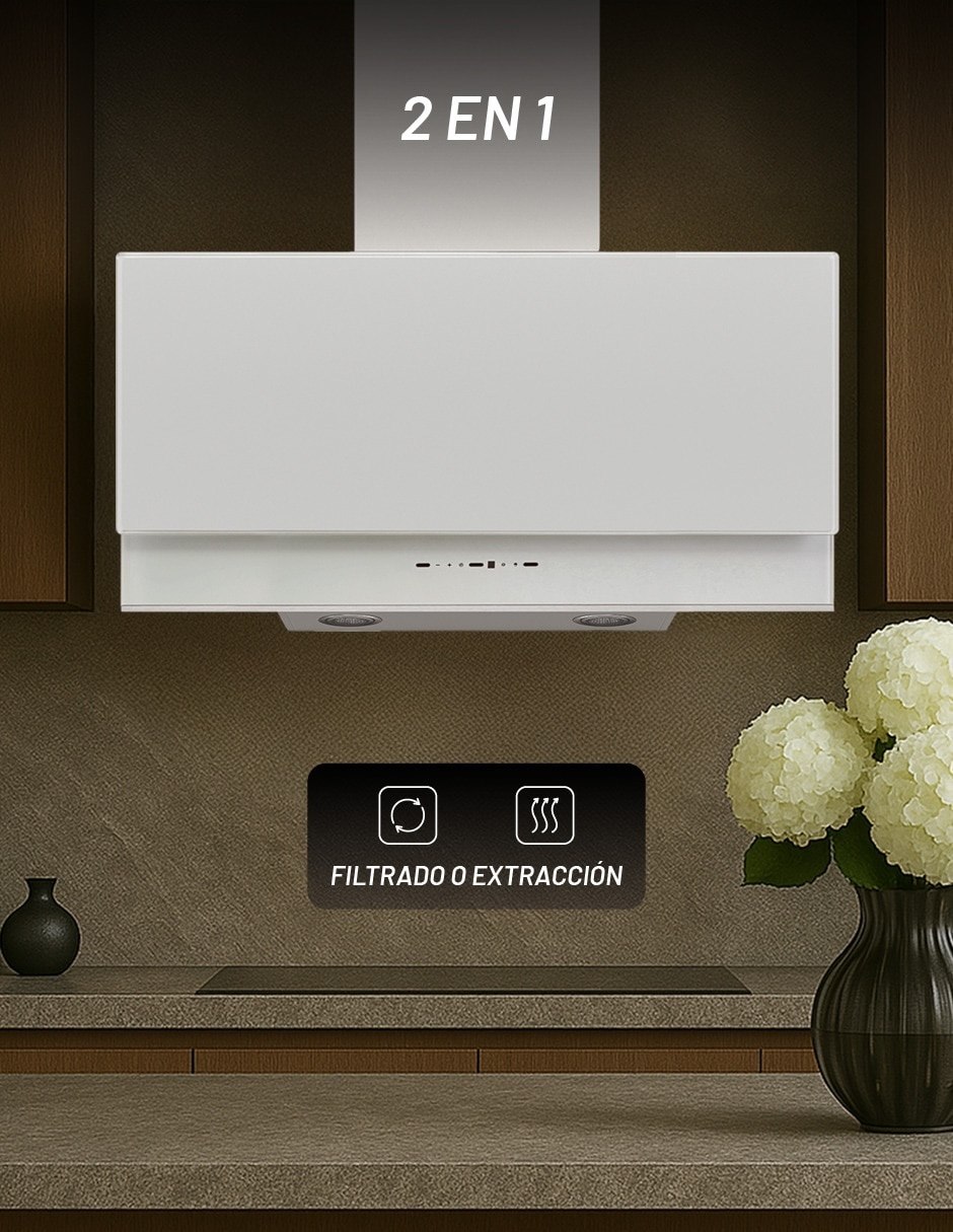 Campana de pared CAMEXPA90VTB de vidrio 5