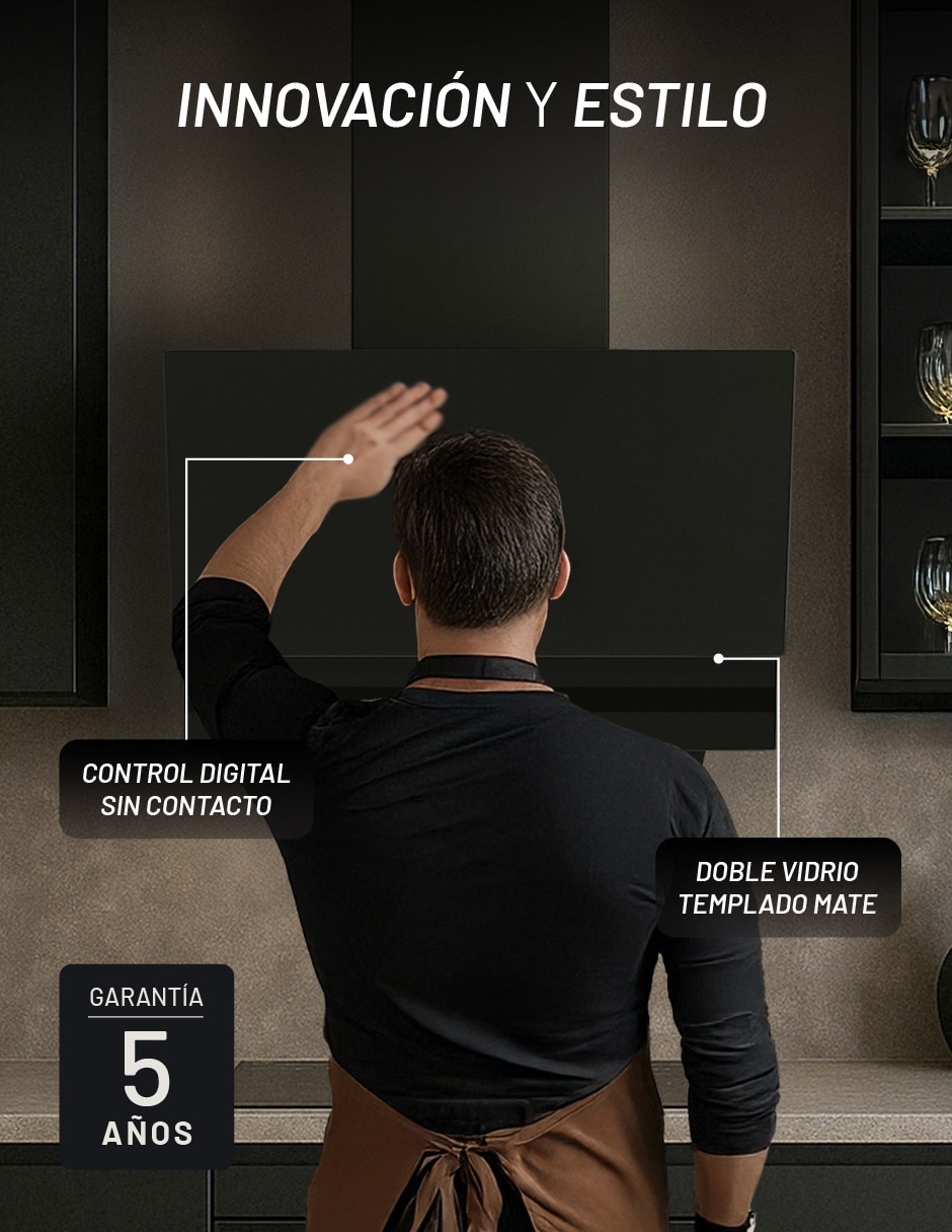 Campana de pared CAMEXPA60VTM de vidrio 2