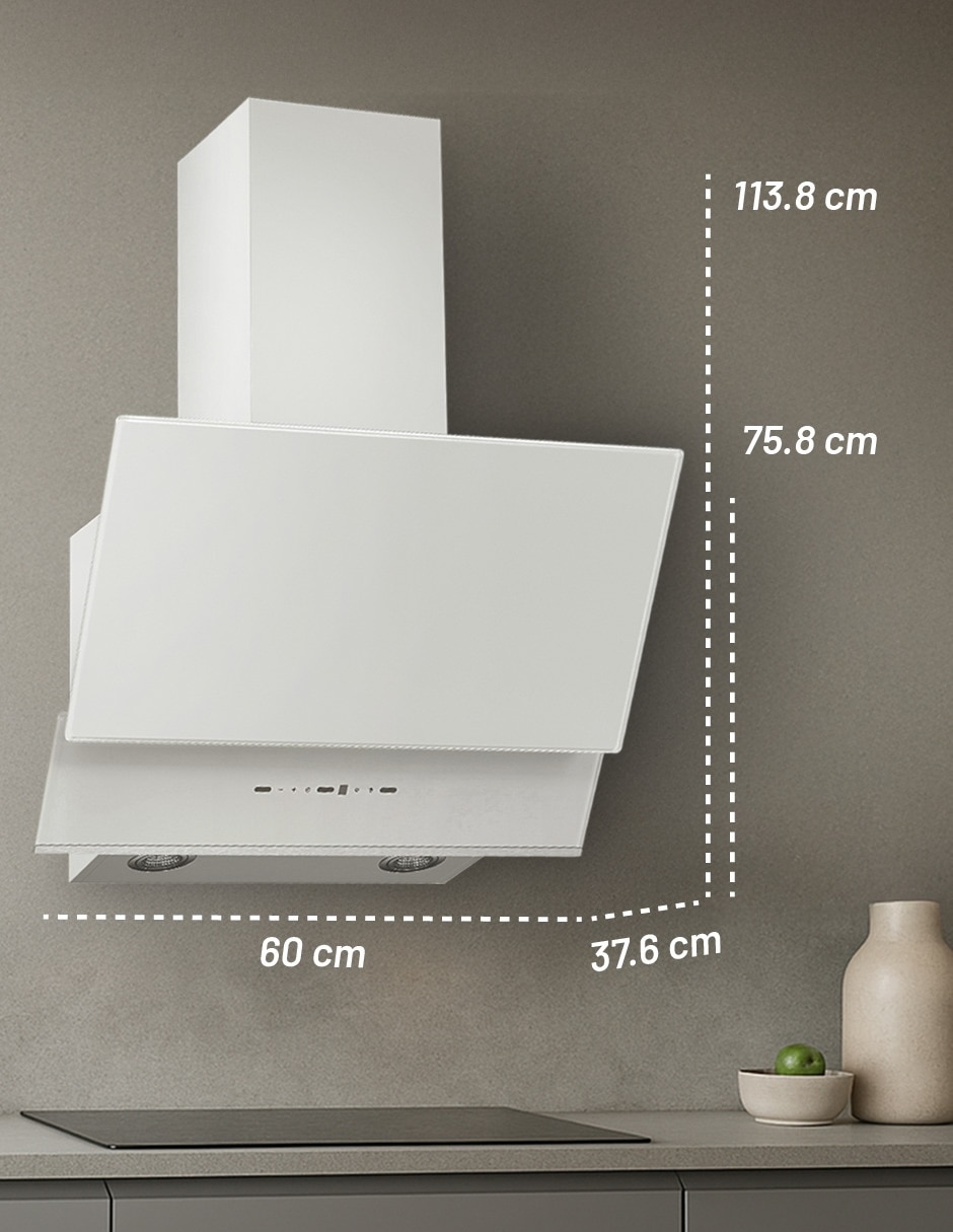 Campana de pared CAMEXPA60VTB de vidrio 3
