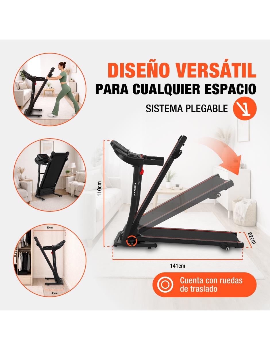 Caminadora semiprofesional Altera plegable