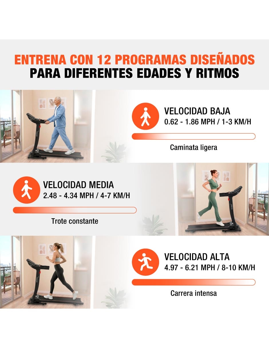 Caminadora semiprofesional Altera plegable
