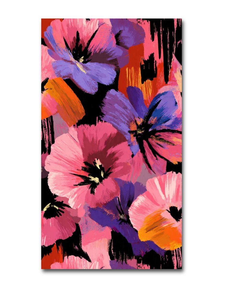 Cuadro decorativo impresion Flores Neon Cuadro decorativo impresion Flores Neon