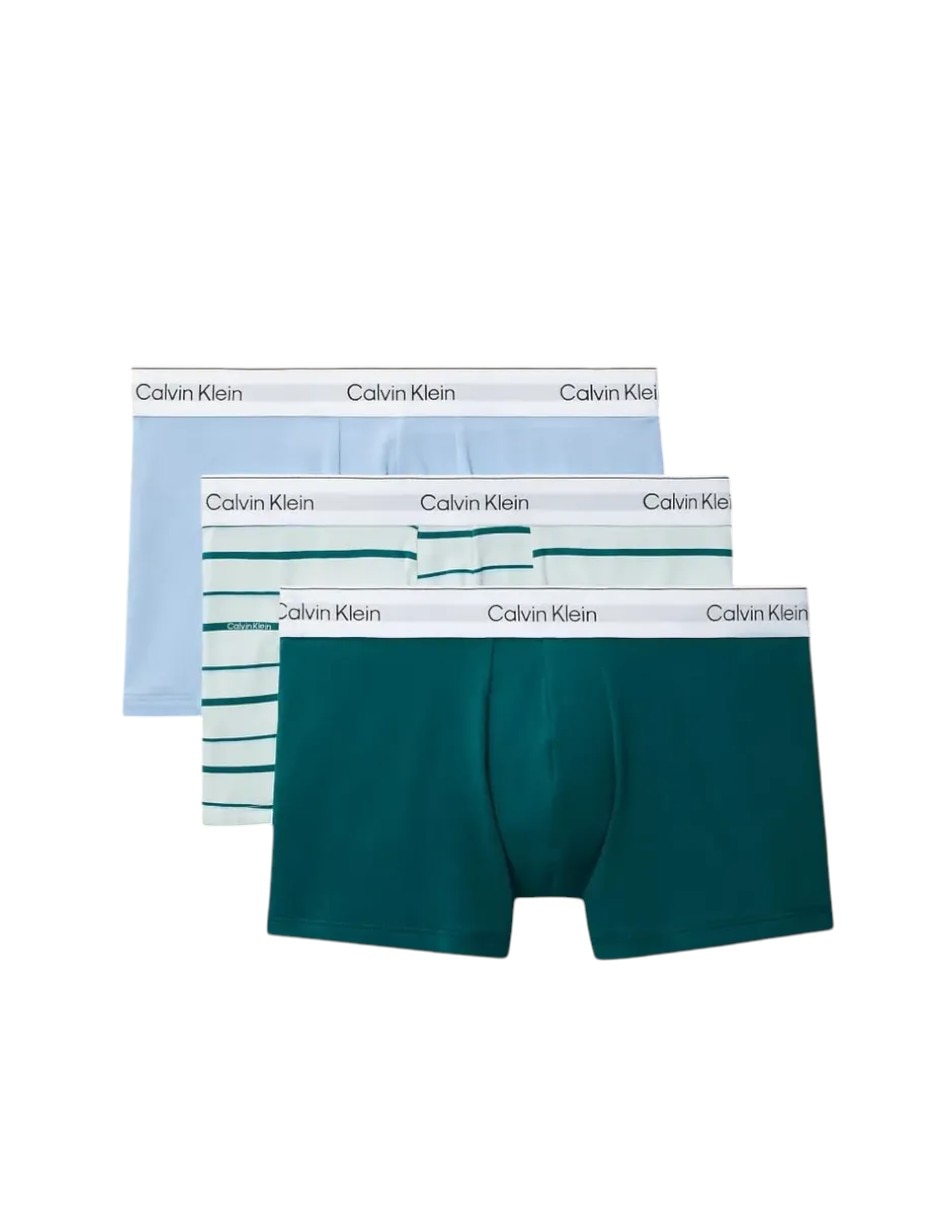 Set bóxer trunk Calvin Klein de algodón para hombre 3 piezas