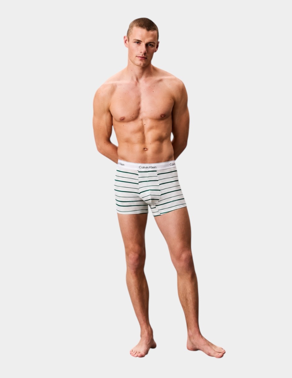 Set bóxer trunk Calvin Klein de algodón para hombre 3 piezas