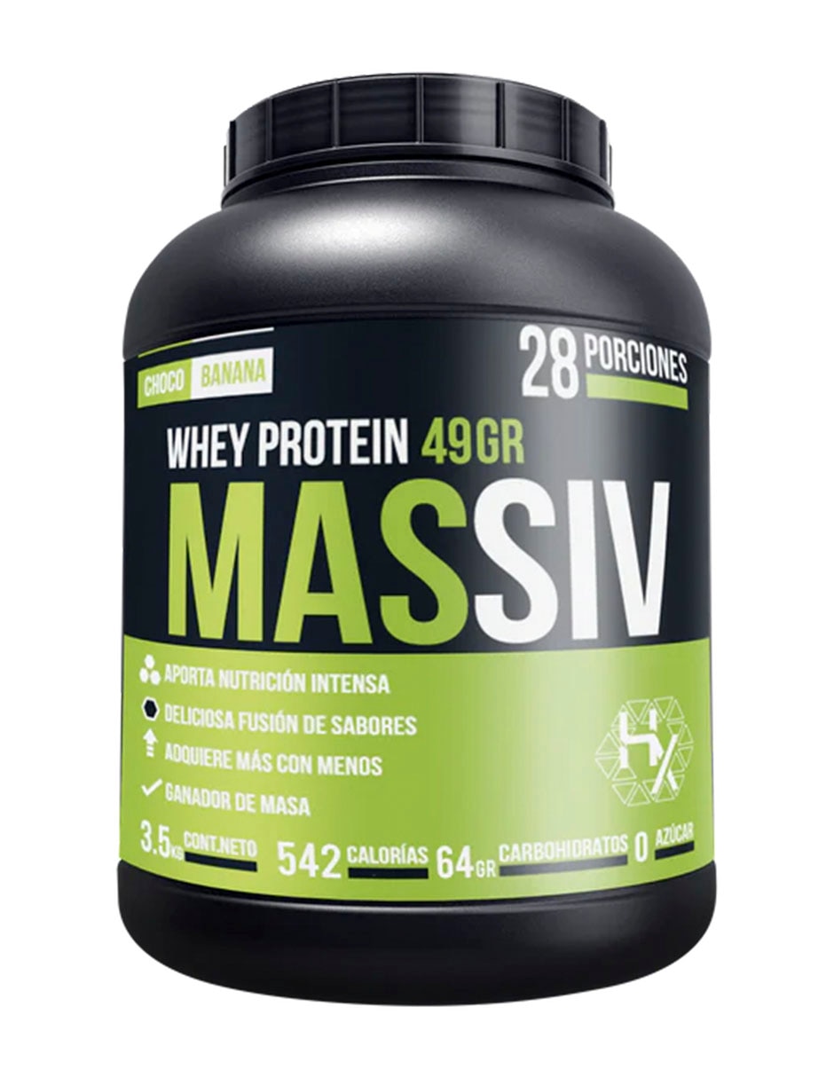 Mass Gainer Whey Olix con vitaminas sabor chocolate de 3.5 kg