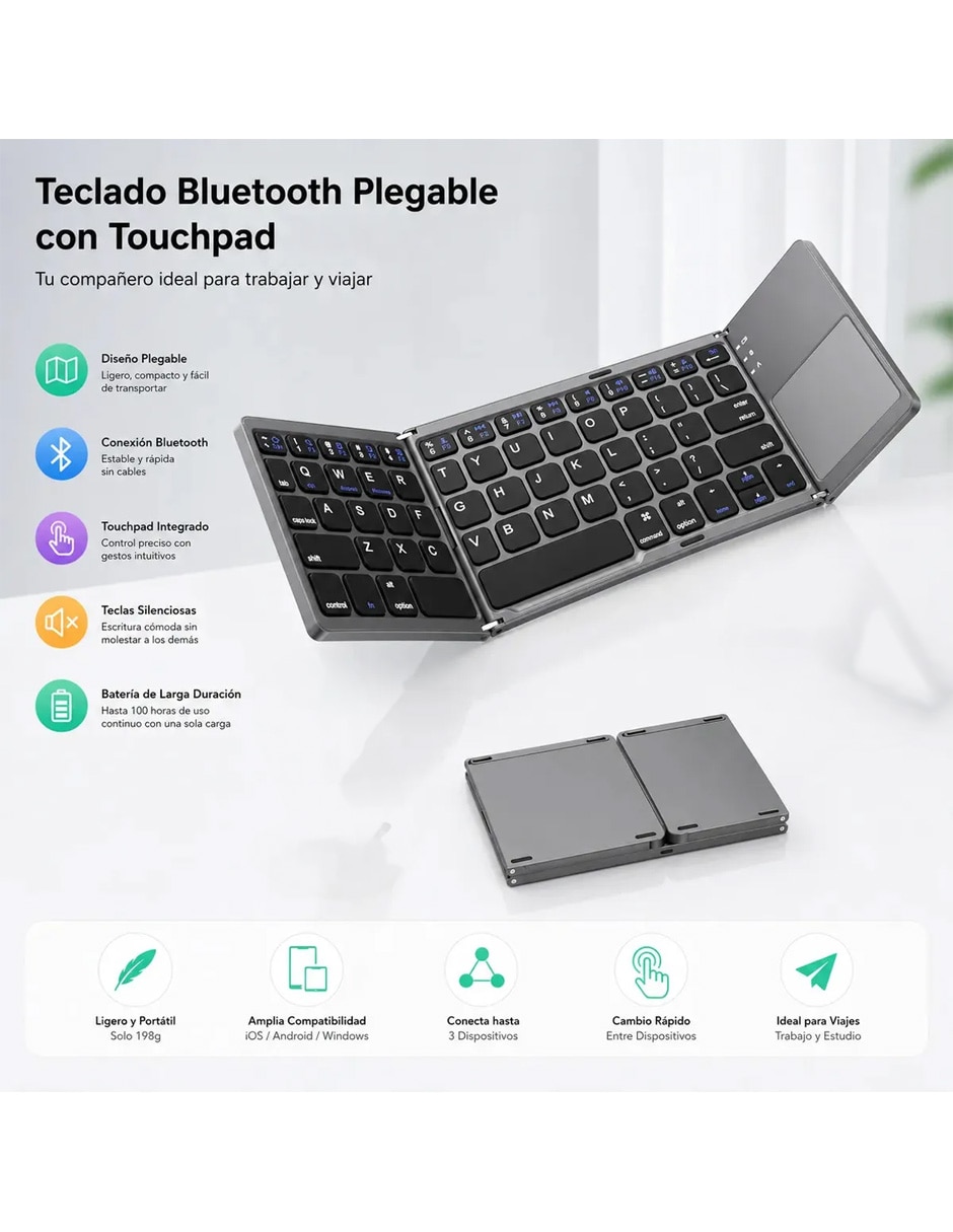 Teclado portátil inalámbrico Petukita Box Afw