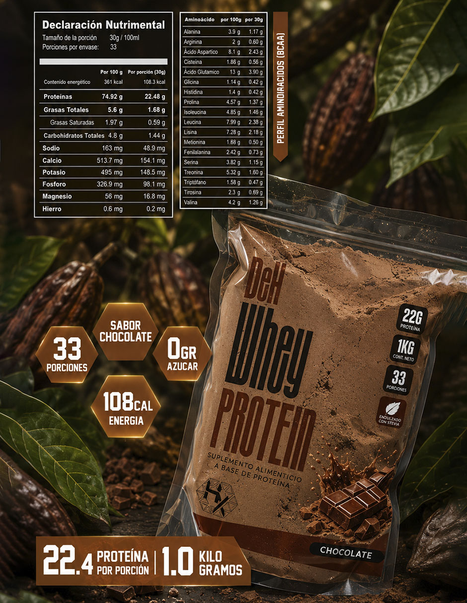 Proteína whey protein chocolate Olix sabor chocolate de 1 kg