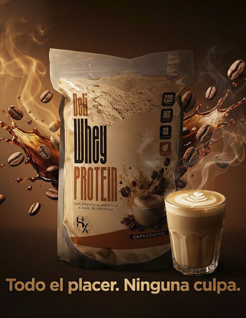 Proteína Whey Olix sabor capuccino de 1 kg