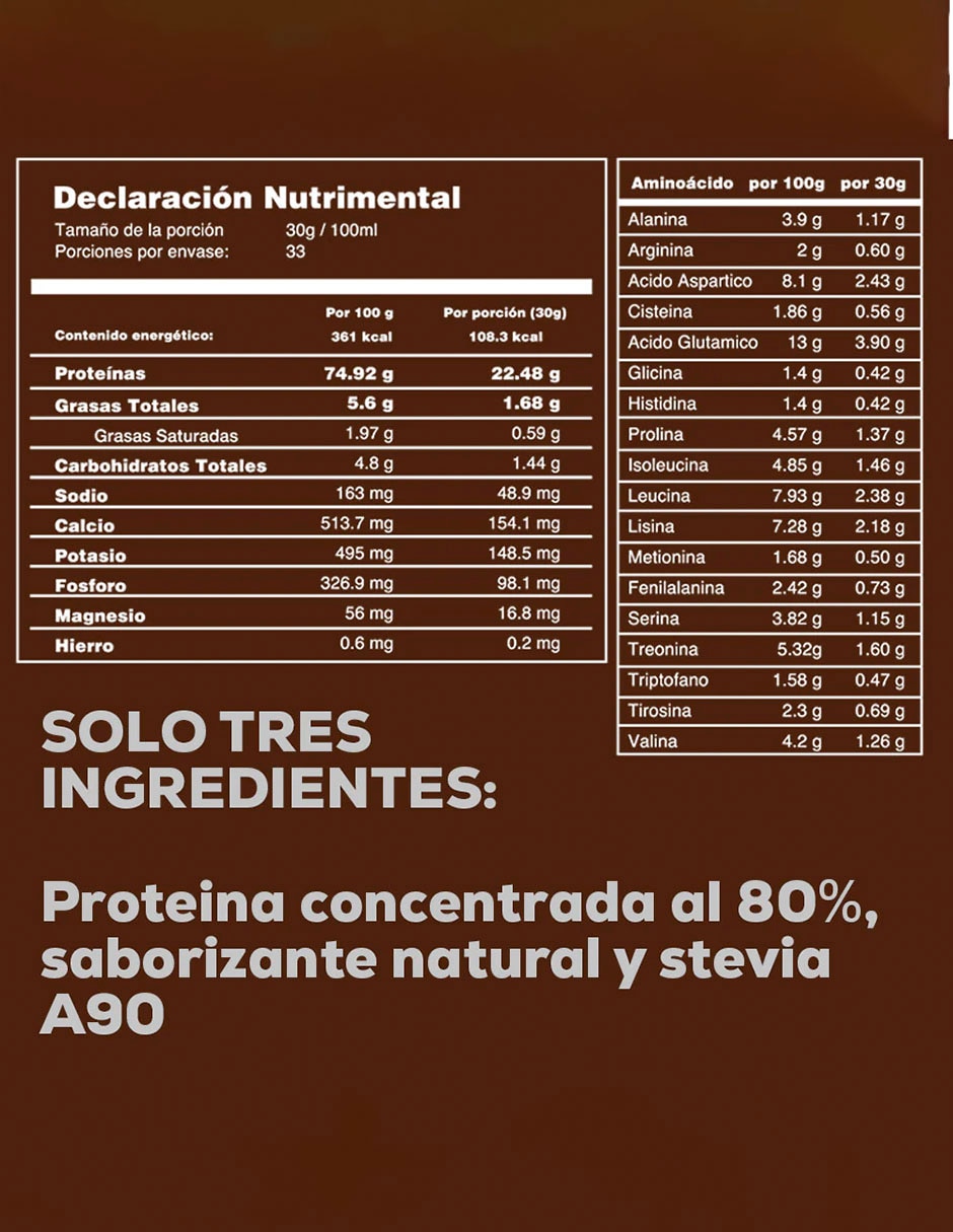 Proteína Whey Olix sabor vainilla de 1 kg