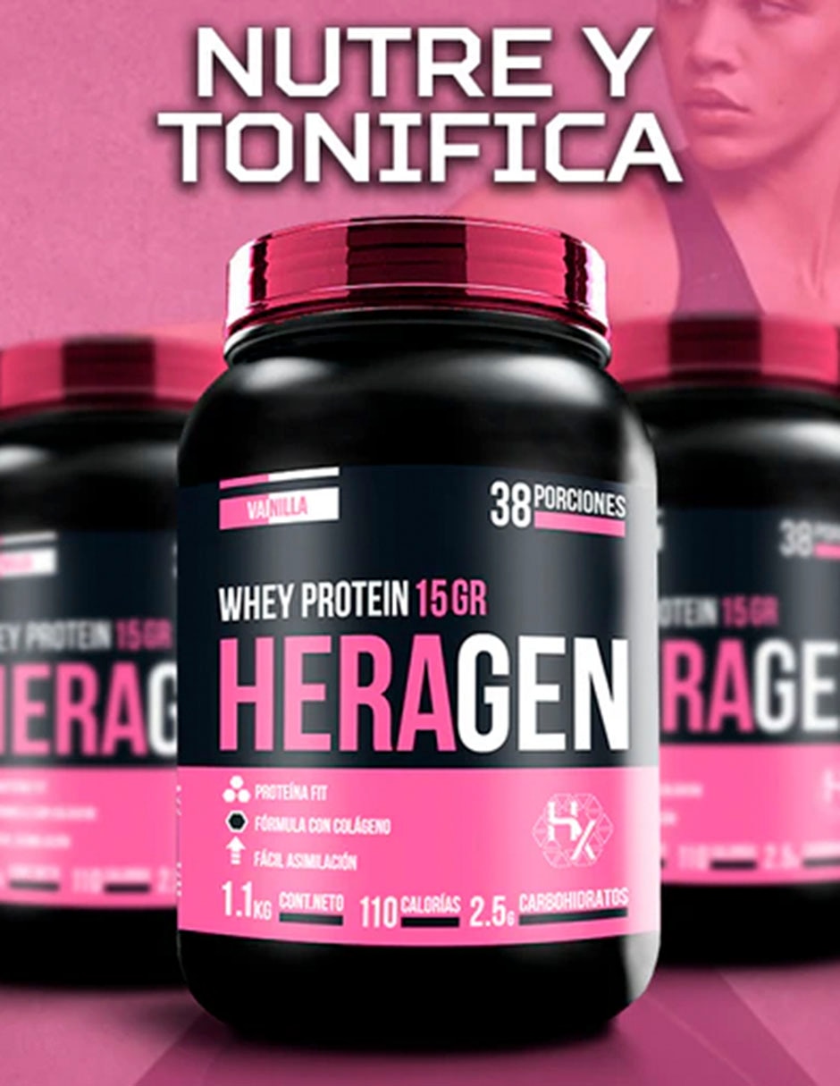 Proteína Whey mas colageno Olix sabor vainilla de 500 g