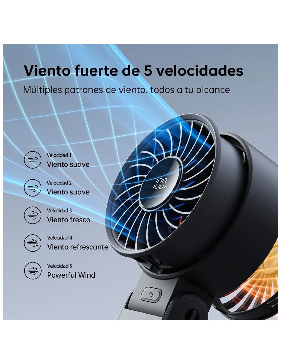 Mini ventilador Genérica 5 velocidades