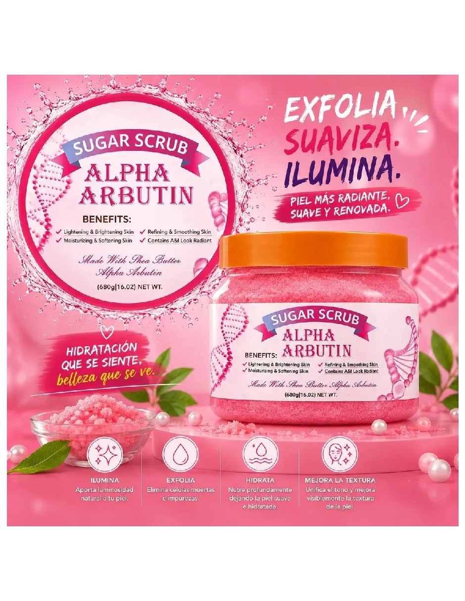 Exfoliante facial granulado azúcar Genérica para piel