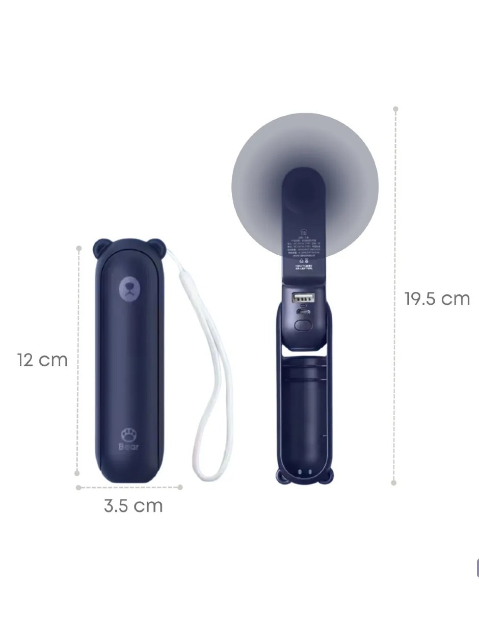 Mini ventilador 3 velocidades 4