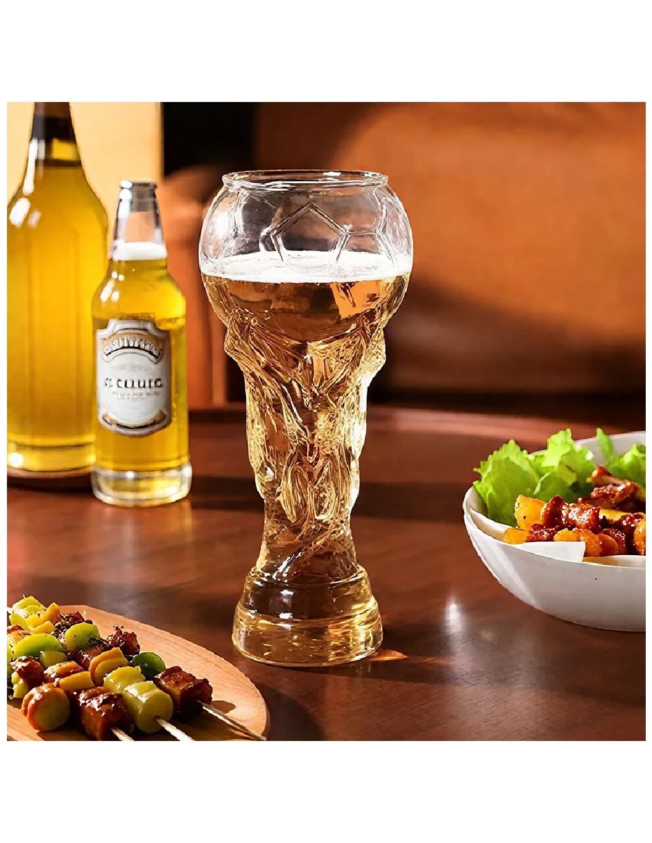 Vaso para cerveza Genérica de vidrio con 2 piezas