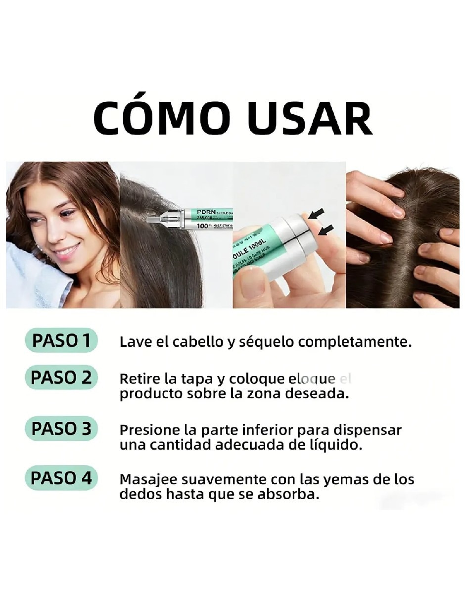 Sérum capilar VT Cosmetics PDRN Reedle Shot Hair Ampoule 100dL Genérica para cuero cabelludo