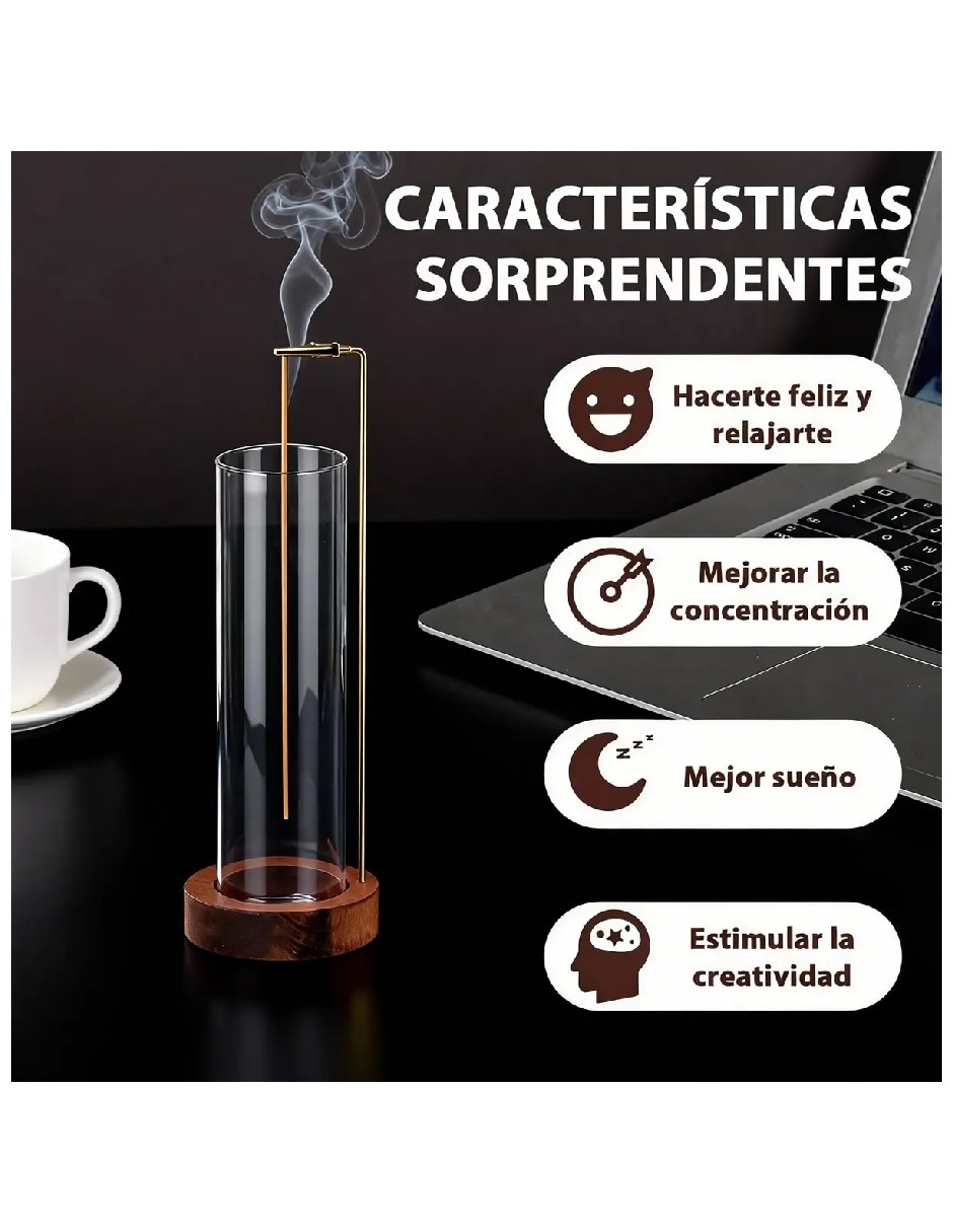 Porta incienso de madera Genérica
