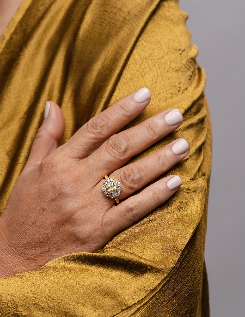 Anillo Gladkova Joyería P 925 de Plata zirconia brillante