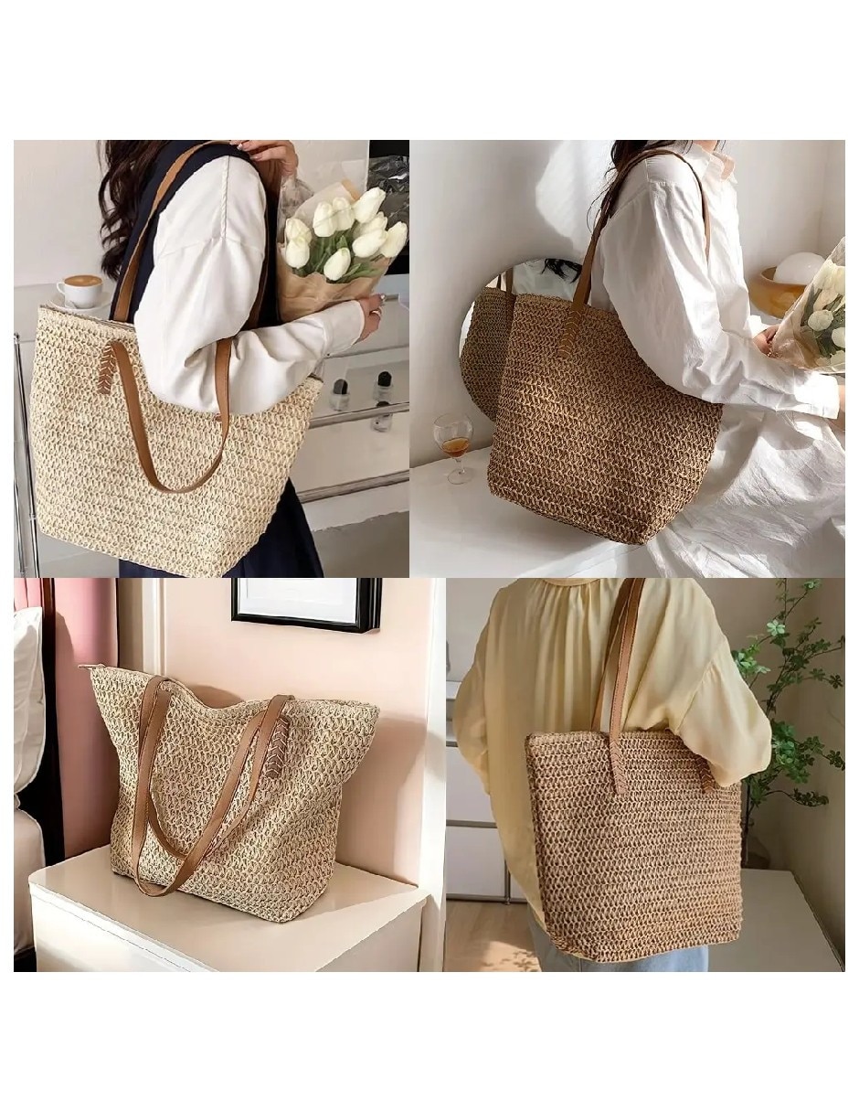 Bolsa casual Genérica de paja