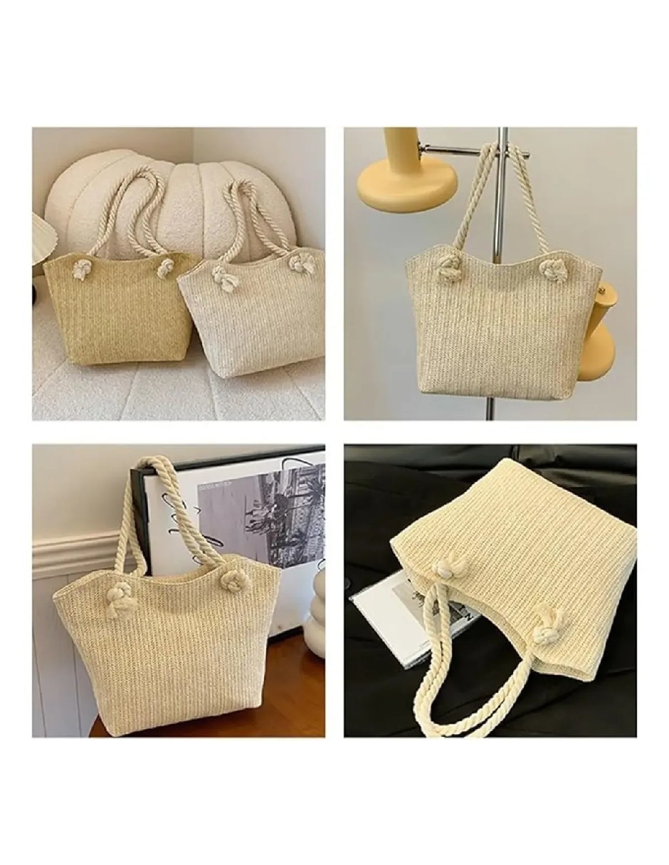 Bolsa casual Genérica de paja
