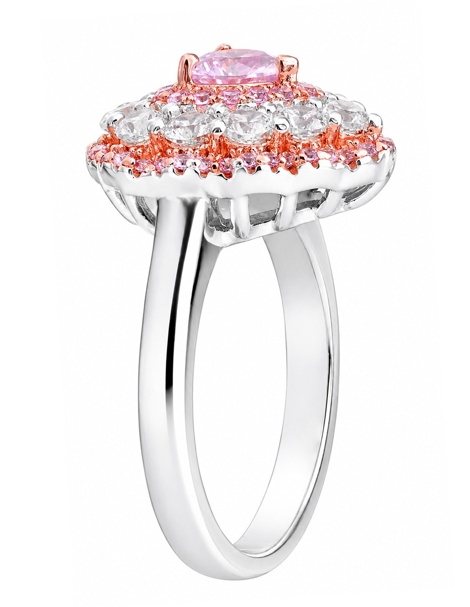 Anillo de corazón Gladkova joyería P 925 de plata zirconia pavé