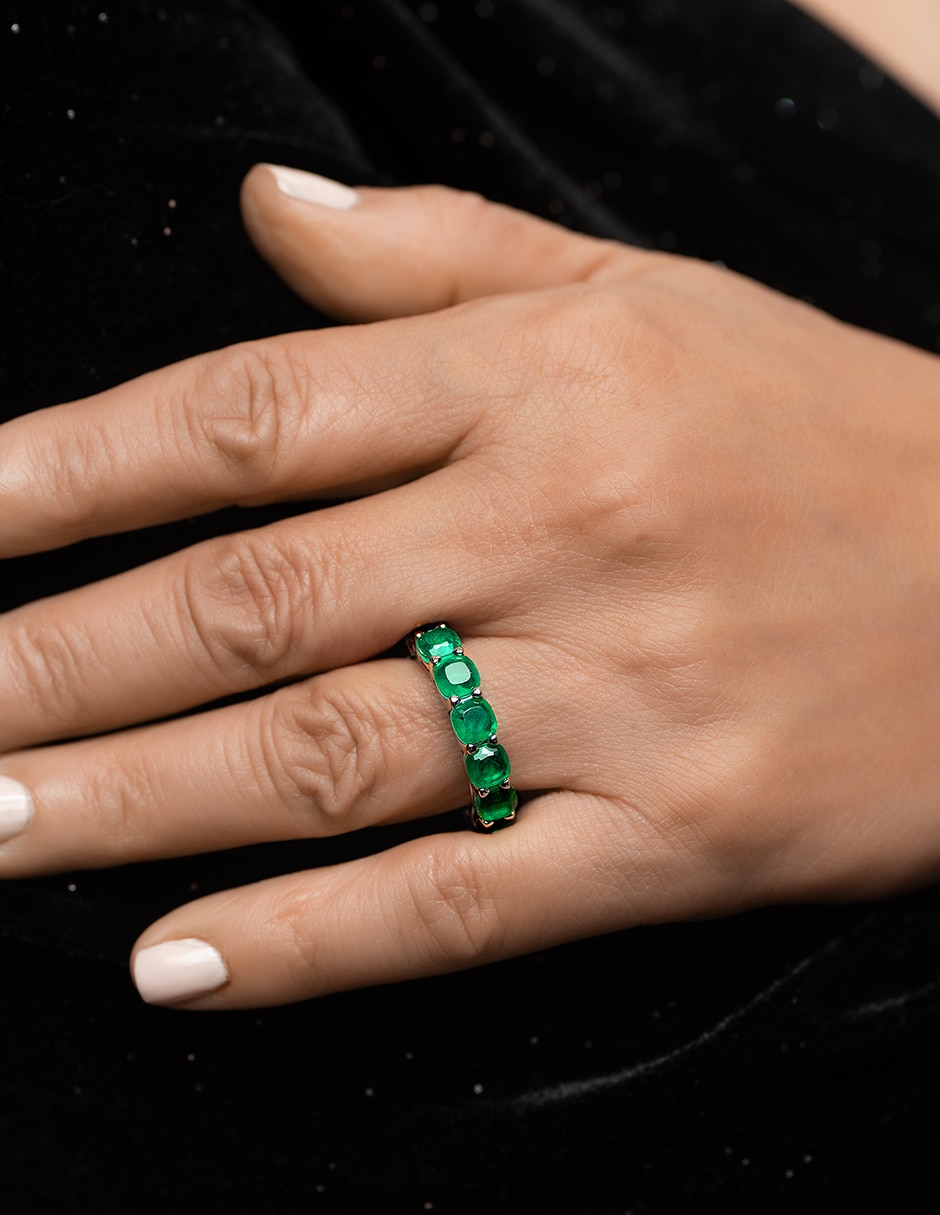 Anillo Gladkova Joyería P 925 de Plata esmeralda